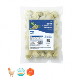 증평부추 닭가슴살 초록빛 물만두 1.4kg