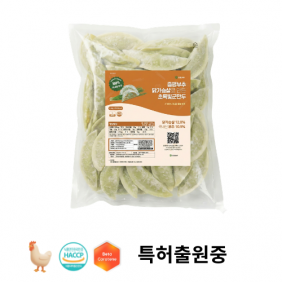 증평부추 닭가슴살 초록빛 군만두 1.4kg