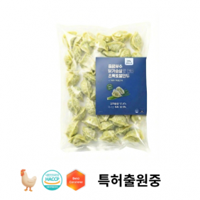 증평부추 닭가슴살 초록빛 물만두 500g